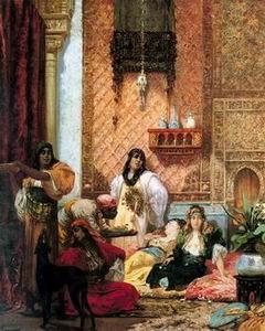 unknow artist Arab or Arabic people and life. Orientalism oil paintings 290